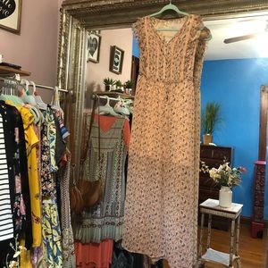 Xhilaration floral lace maxi dress